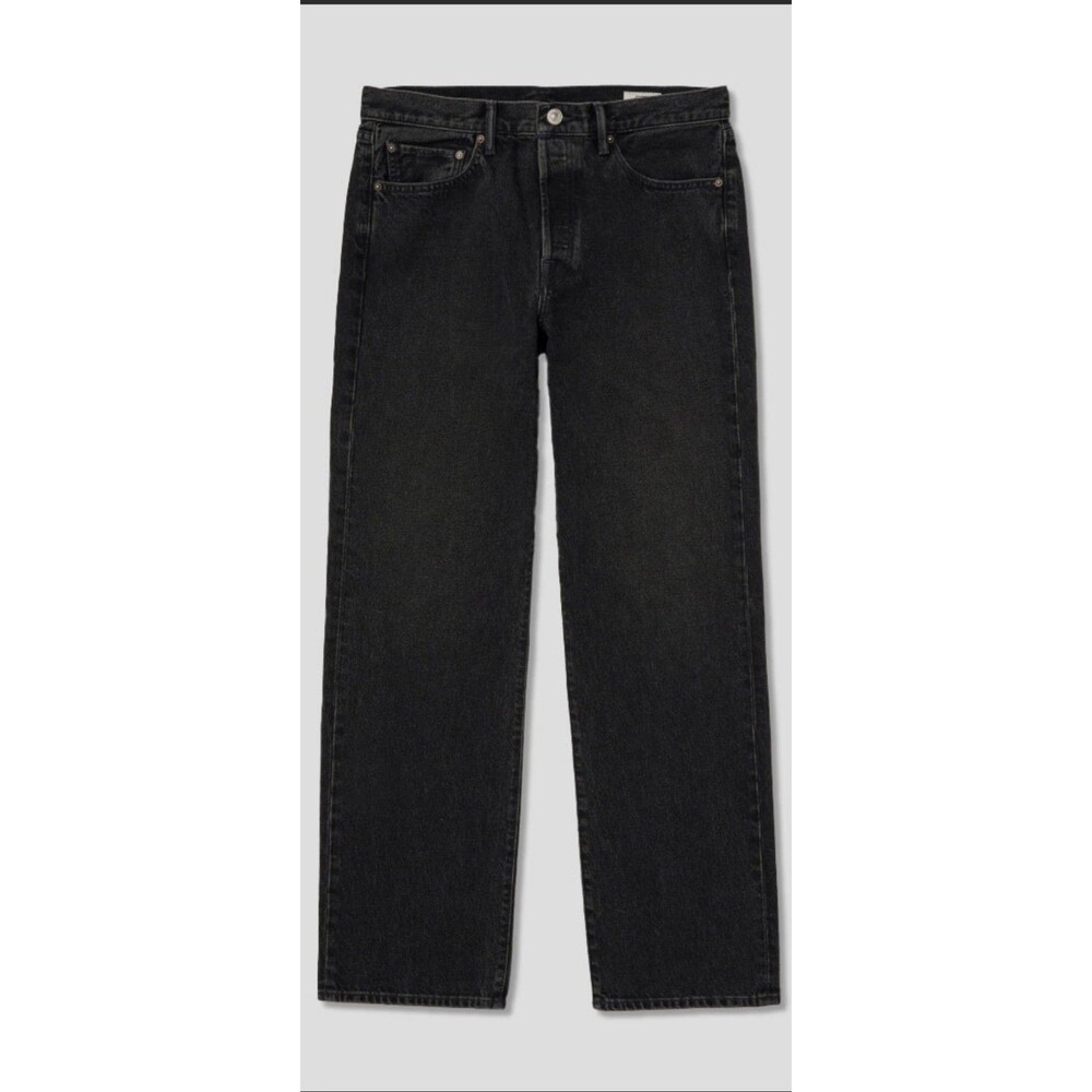 AYR Jeans Mens 34 x 32 The Normie Straight Leg Inky Black Premium Denim NWOT